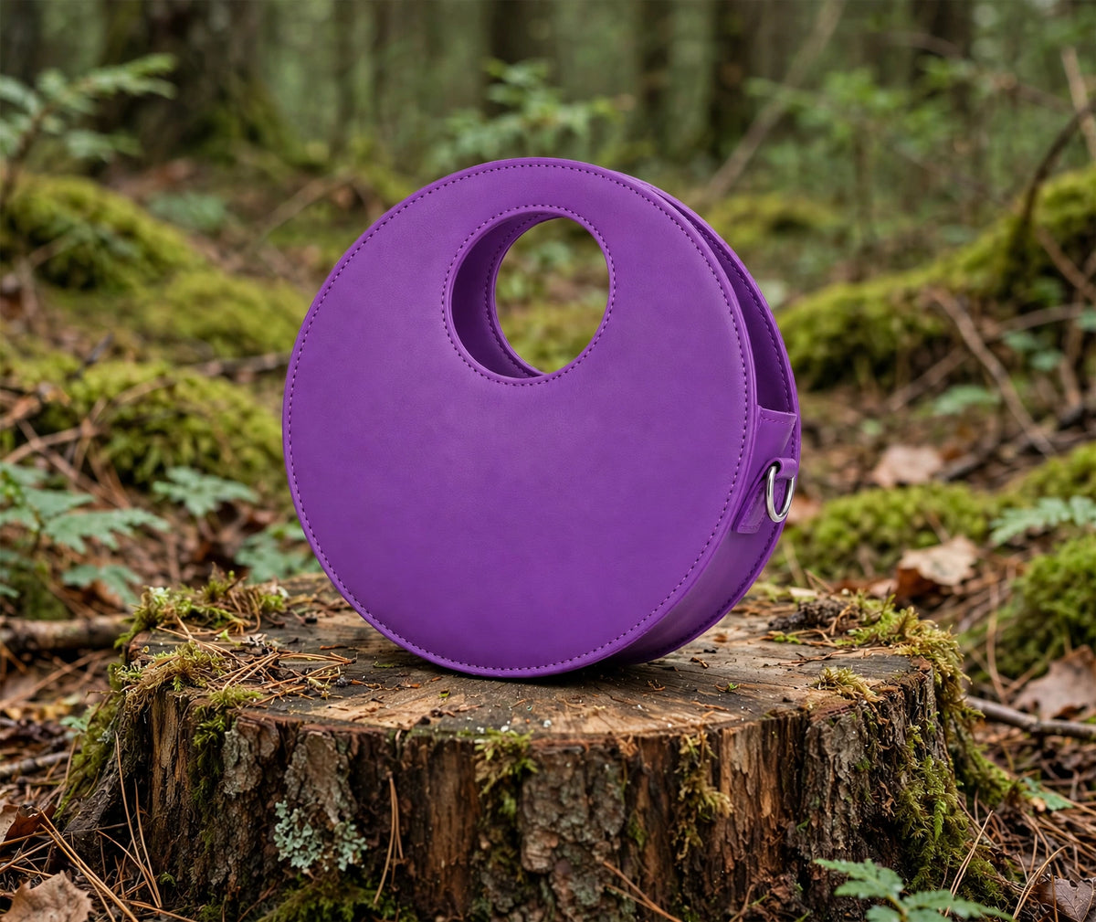 Handcrafted Leather Round Bag