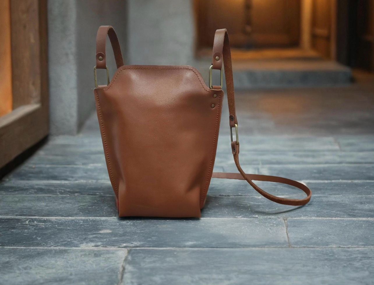 Leather Crossbody Sling Bag