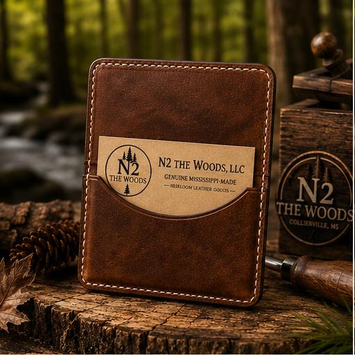 Handmade Leather Business Card Holder
