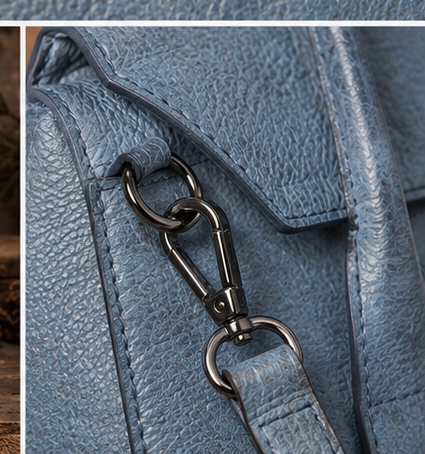 Western Crunch Leather Satchel Purse