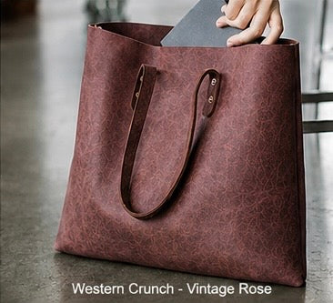 Rustic Leather Tote