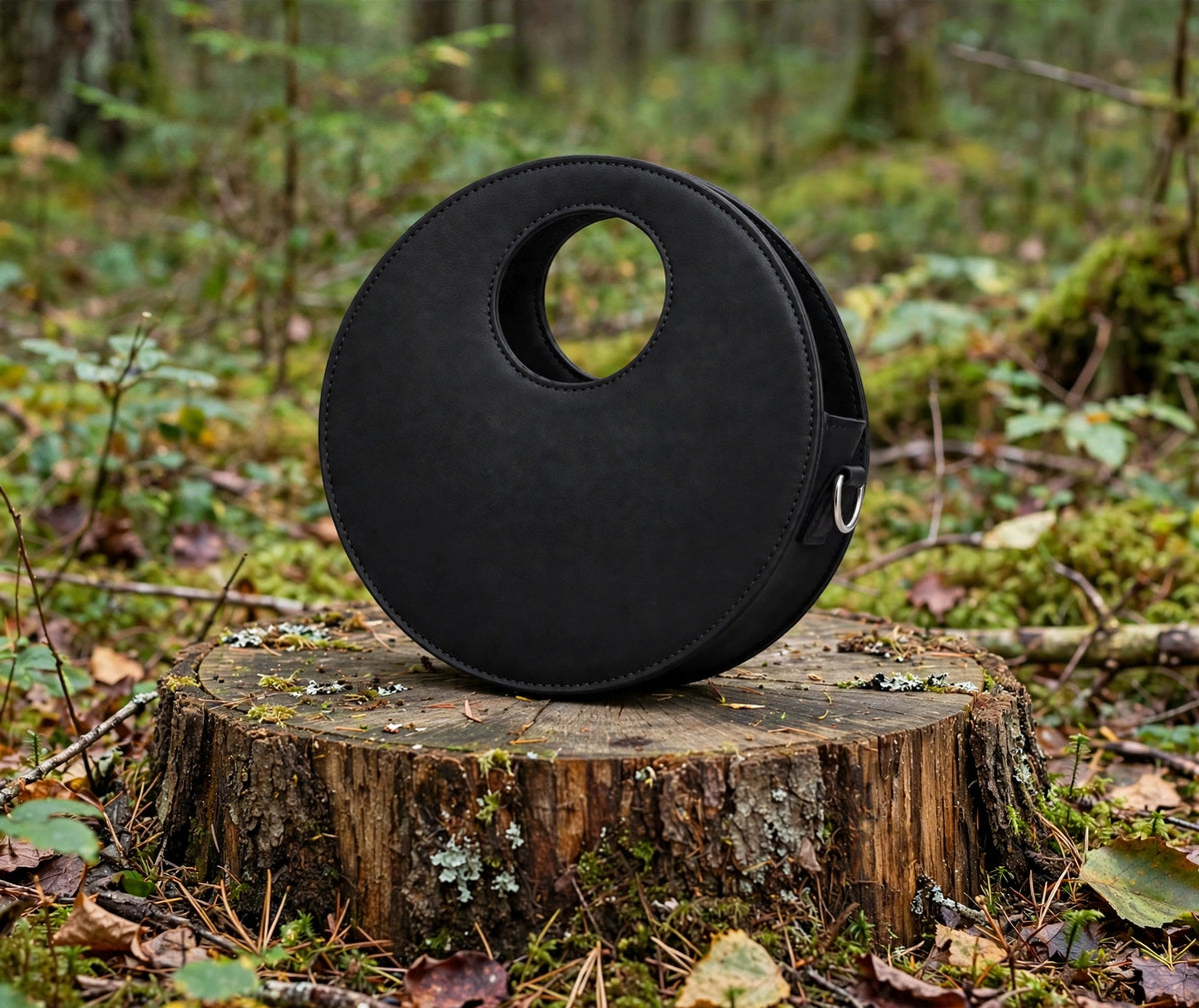 Handcrafted Leather Round Bag