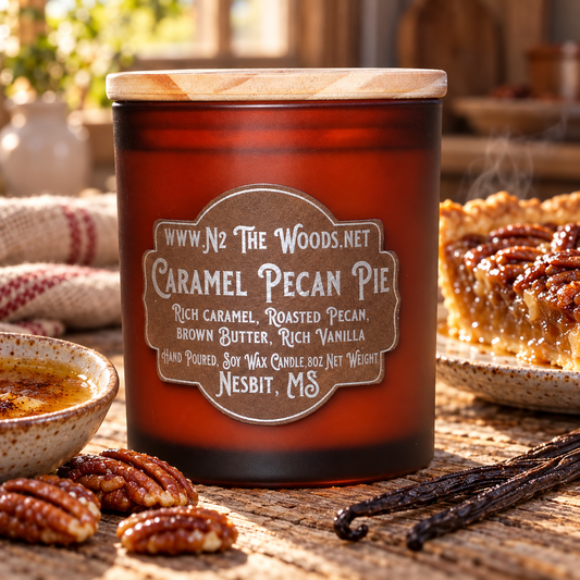Caramel Pecan Pie - 8oz Soy Candle