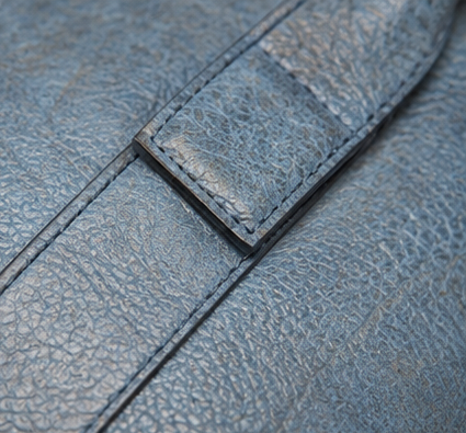 Western Crunch Leather Satchel Purse