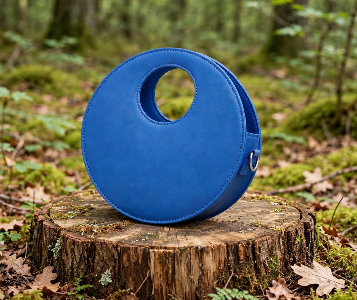 Handcrafted Leather Round Bag