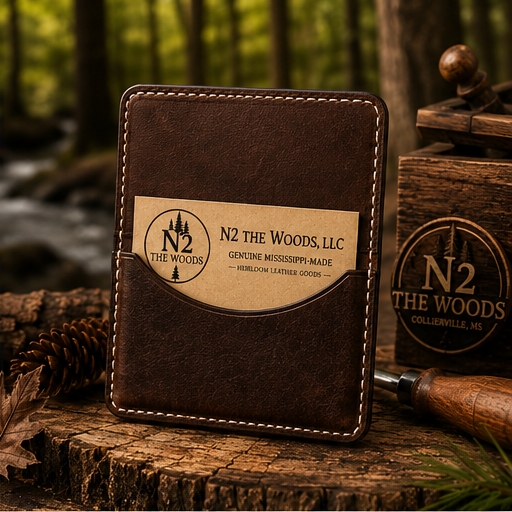 Handmade Leather Business Card Holder