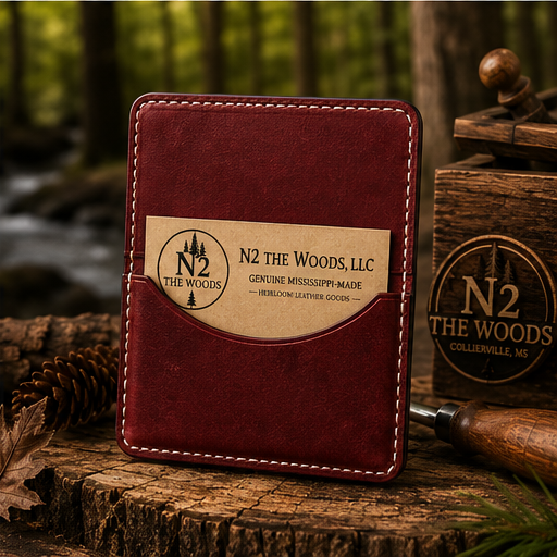 Handmade Leather Business Card Holder