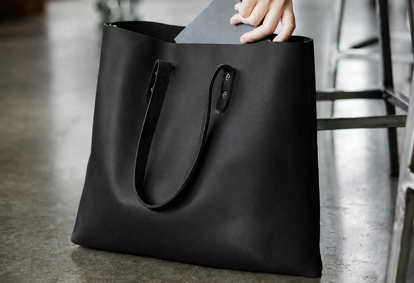 Rustic Leather Tote