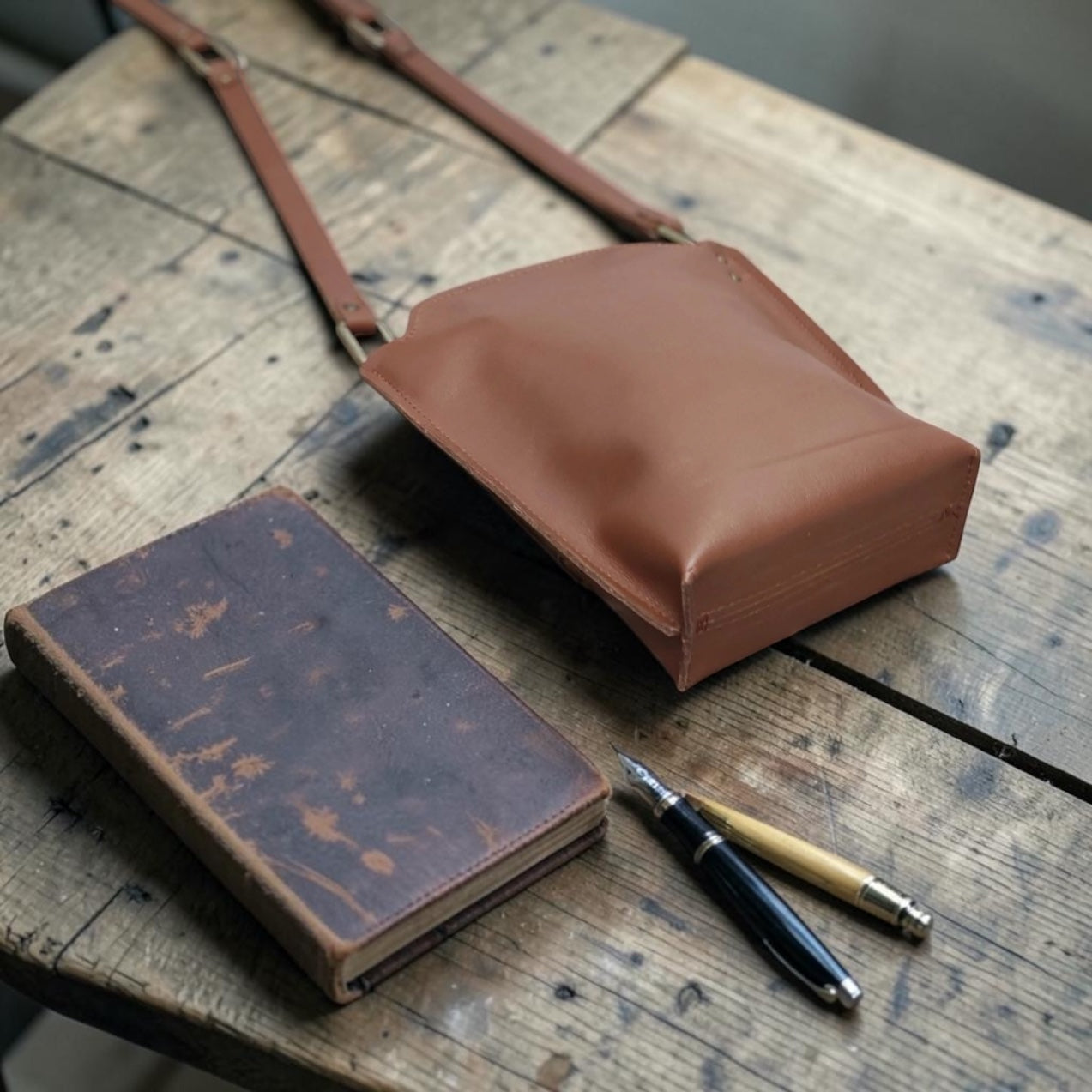 Leather Crossbody Sling Bag