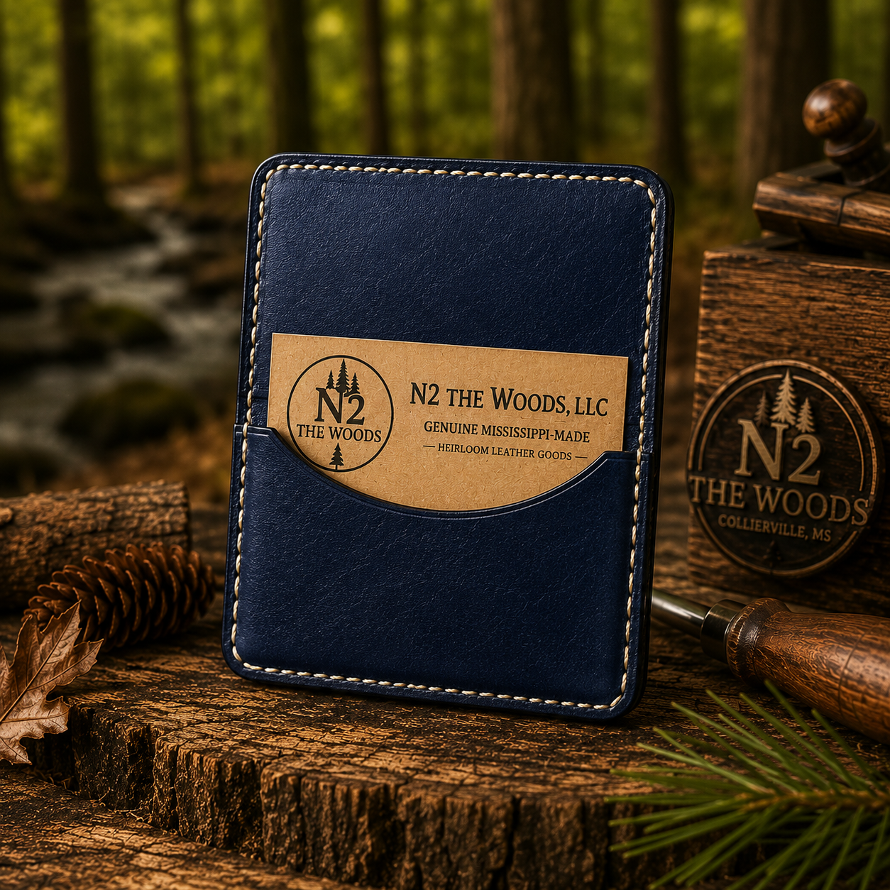 Handmade Leather Business Card Holder