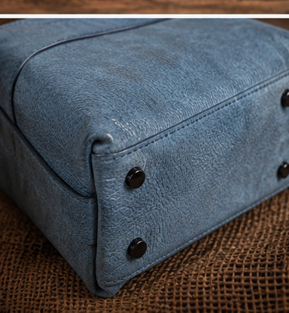 Western Crunch Leather Satchel Purse