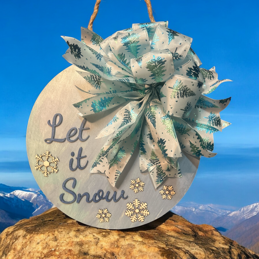 Let it Snow-Wooden Sign