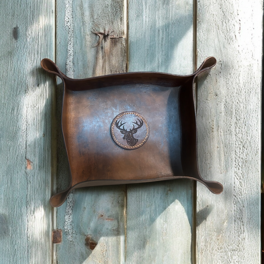 Leather Valet w/Buck