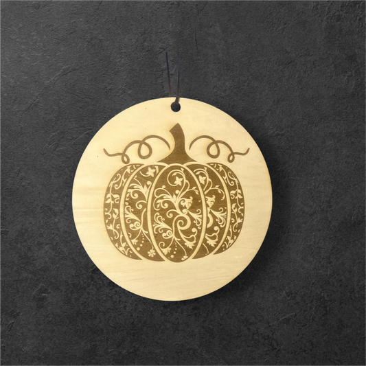 Engraved Swirl Pumpkin