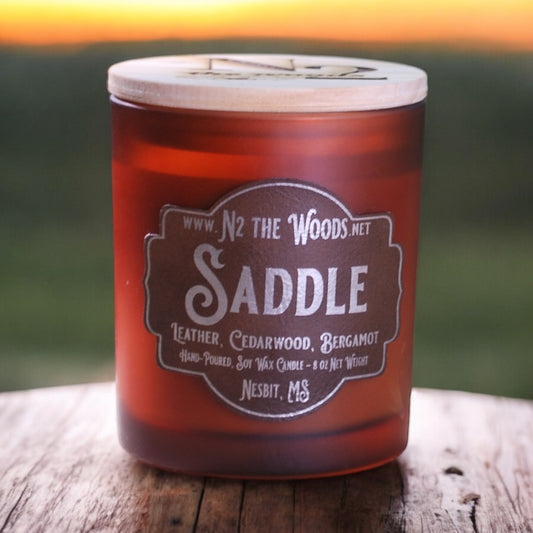 8oz Soy Candle - Saddle